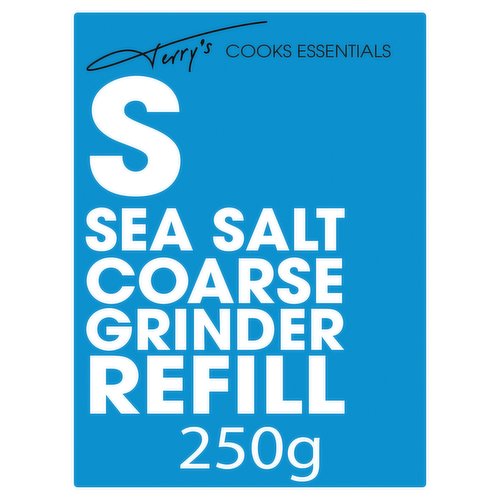 Sea Salt Coarse Grinder Refill<br/><br/><b>Features</b><br/>Halaal<br/>Kosher - Parev<br/><br/><b>Lifestyle</b><br/>Halal<br/>Kosher<br/><br/><b>Pack Size</b><br/>250g ℮<br/><br/><b>Storage Type</b><br/>Ambient<br/><br/><b>Storage</b><br/>Store in a cool, dry place, out of direct sunlight. Once opened, keep dry and sealed.<br/><br/><b>Preparation and Usage</b><br/>This salt is ideal for seasoning your water when cooking pasta, rice or blanching vegetables. Use to refill your Salt Grinders.<br/><br/>Country of Origin - South Africa<br/><br/><b>Origin</b><br/>Product of South Africa<br/><br/><b>Company Name</b><br/>Terry Smyth<br/><br/><b>Company Address</b><br/>PO Box 10331,<br/>
Dublin 18,<br/>
Ireland.<br/><br/><b>Return To</b><br/>Terry Smyth,<br/>
PO Box 10331,<br/>
Dublin 18,<br/>
Ireland.<br/>
Email: terrysmyth@me.com<br/><br/>