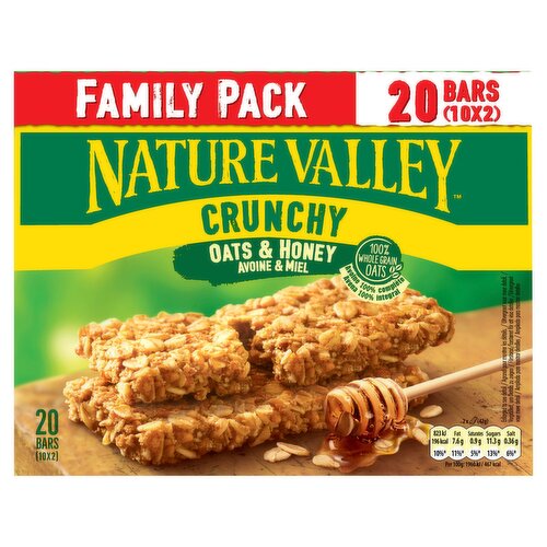 Nature Valley Crunchy Variety Pack 10 x 42g (420g), Cereal Bars