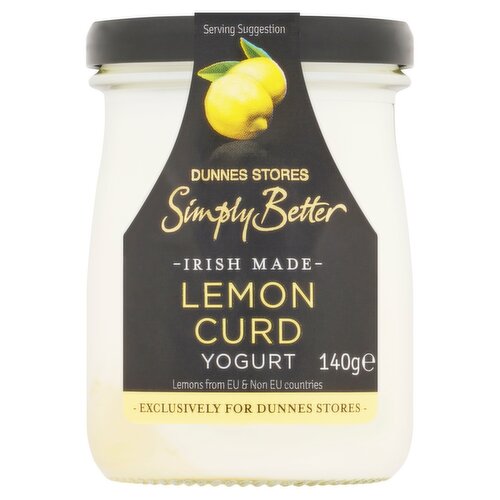 Dunnes Stores Simply Better Irish Made Lemon Curd Yogurt 140g