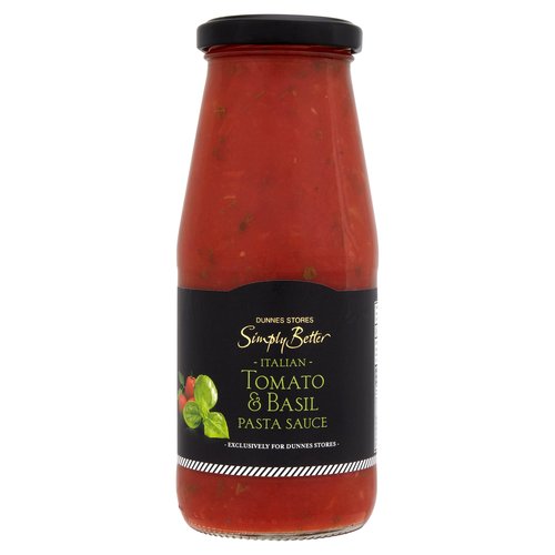 Dunnes Stores Simply Better Italian Tomato Basil Pasta Sauce