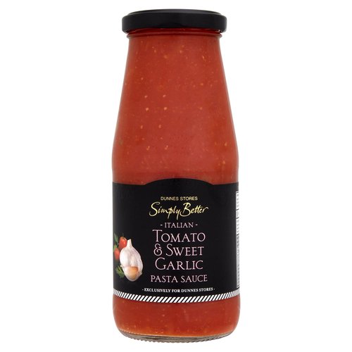 Dunnes Stores Simply Better Italian Tomato & Sweet Garlic Pasta Sauce 428g