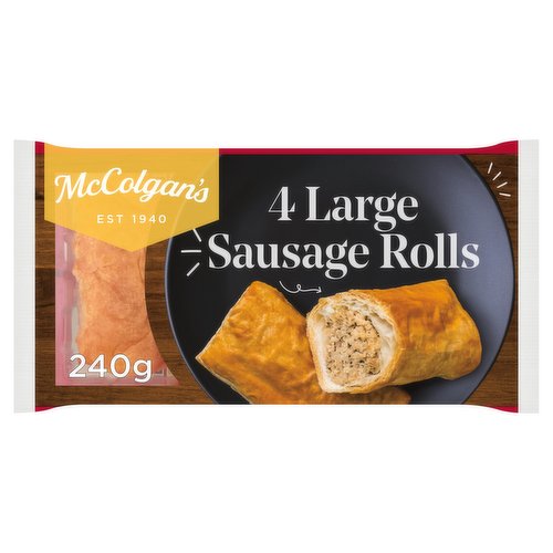 McColgan's 4 Large Sausage Rolls 240g