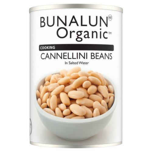 Bunalun Organic Cooking Cannellini Beans in Salted Water 400g