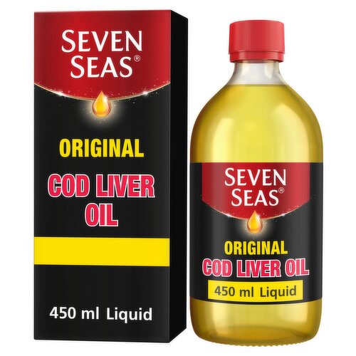 Seven Seas Original Cod Liver Oil Plus Omega3 Fish Oil 450ml Dunnes