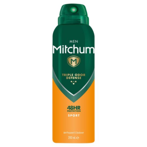 Mitchum Men Triple Odor Defense 48HR Protection Sport Antiperspirant & Deodorant 200ml