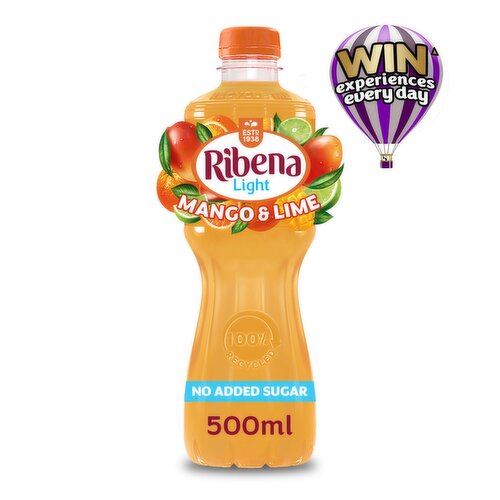 Ribena Mango and Lime Juice Drink No Added Sugar 500ml