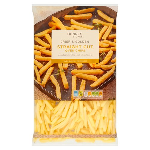 Dunnes Stores Crisp & Golden Straight Cut Oven Chips 1kg