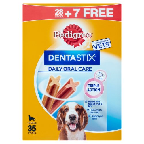 Pedigree Dentastix™ Daily Oral Care 10-25kg 35 Sticks 5 x 180g (900g)