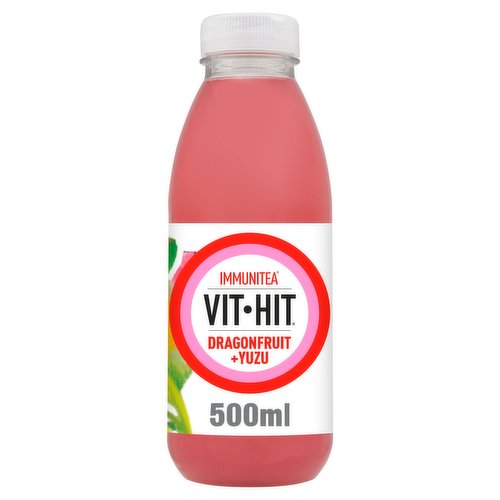 Vit Hit Immunitea Dragonfruit + Yuzu Zinc + Ceylon Tea 500ml