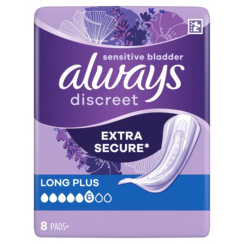 Always Discreet Incontinence Pads Long Plus