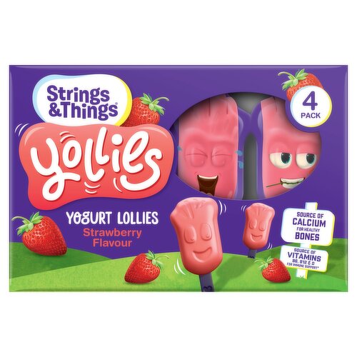 Strawberry Greek Yogurt Lollies