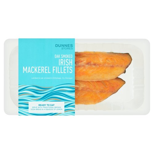 Dunnes Stores Oak Smoked Irish Mackerel Fillets 160g