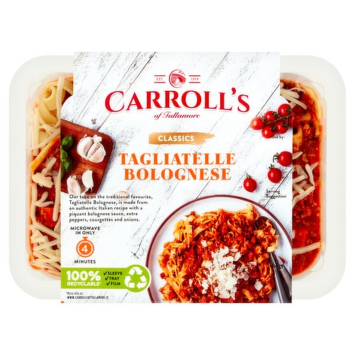 Carroll's of Tullamore Classics Tagliatelle Bolognese 400g