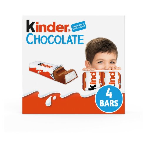 Kinder Small Chocolate Bars Multipack 4 x 12.5g (50g)