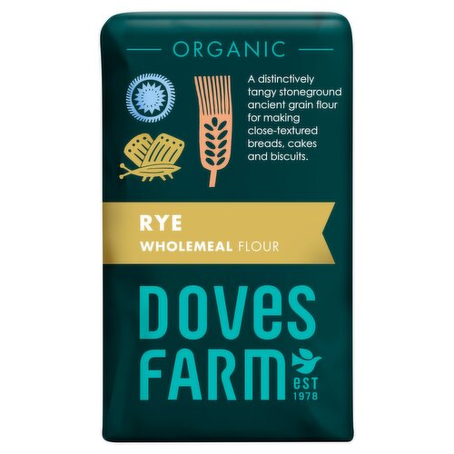 Doves Farm Organic Rye Wholemeal Flour 1kg