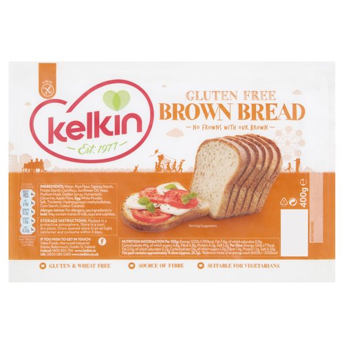 Kelkin Gluten Free Brown Bread 400g