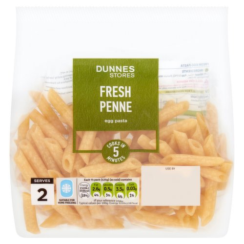 Dunnes Stores Fresh Penne Egg Pasta 250g