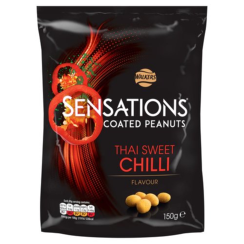 Walkers Sensations Thai Sweet Chilli Coated Sharing Peanuts 150g