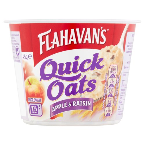 Flahavan's Quick Oats Apple & Raisin 45g