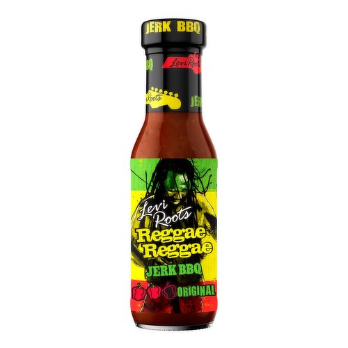 Tangy Jerk BBQ Marinade and Sauce with Scotch Bonnet Chillies, Allspice and Herbs Blend.<br/><br/><b>Further Description</b><br/>Facebook<br/>
Twitter<br/>
Instagram<br/>
<br/>
Recipe ideas: www.leviroots.com<br/><br/><b>Features</b><br/>Chilli rating - 2<br/>No artificial colours, flavourings and preservatives<br/>Suitable for vegetarians and vegans<br/><br/><b>Lifestyle</b><br/>Suitable for Vegans<br/>Suitable for Vegetarians<br/><br/><b>Pack Size</b><br/>290g ℮<br/><br/><b>Allergy Advice</b><br/>Barley - Contains<br/>Peanuts - May Contain<br/>Nuts - May Contain<br/><br/><br/><b>Ingredients</b><br/>Water<br/>Sugar<br/><span style='font-weight: bold;'>BARLEY</span> Malt Vinegar<br/>Concentrated Tomato Paste<br/>Onion Purée<br/>Modified Maize Starch<br/>Red Scotch Bonnet Chilli Purée (1.3%) [Scotch Bonnet Chilli Peppers (1%), Salt, Acid (Acetic Acid)]<br/>Garlic Purée<br/>Colour (Plain Caramel)<br/>Salt<br/>Ginger Purée<br/>Ground Allspice<br/>Spring Onion<br/>Ground Black Pepper<br/>Black Pepper<br/>Herbs Blend<br/>Paprika<br/>Ground Coriander<br/>Cinnamon<br/>Nutmeg<br/>Dried Basil<br/>Thyme<br/><br/><b>Allergy Advice</b><br/>For allergens, including Cereals containing Gluten, see ingredients in <span style='font-weight: bold;'>BOLD</span>.<br/><br/><br/><b>Allergy Text</b><br/>May also contain Peanuts and Nuts.<br/><br/><br/><b>Storage Type</b><br/>Ambient<br/><br/><b>Storage</b><br/>Store in a cool dry place. Once opened keep refrigerated and consume within 4 weeks.<br/><br/><b>Preparation and Usage</b><br/>Pour on chicken or meat to make your food sing! It's so easy going, it gets on with everything!<br/><br/><b>Company Name</b><br/>AB World Foods Ltd.<br/><br/><b>Company Address</b><br/>Leigh,<br/>
WN7 5RS,<br/>
UK.<br/><br/><b>Durability after Opening</b><br/>Consume Within - Weeks - 4<br/><br/><b>Telephone Helpline</b><br/>UK: 0800 0195 617<br/>ROI: 0044 800 0195 617<br/><br/><b>Return To</b><br/>AB World Foods Ltd.,<br/>
Leigh,<br/>
WN7 5RS,<br/>
UK.<br/>
UK: 0800 0195 617<br/>
ROI: 0044 800 0195 617<br/>