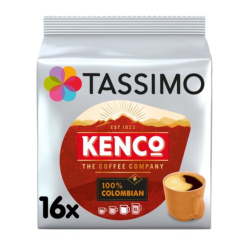 Tassimo Kenco Colombian Coffee Pods x16