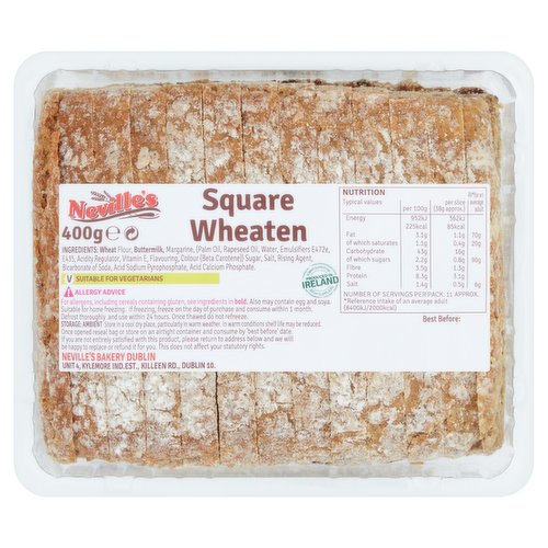 Nevilles Square Wheaten 400g