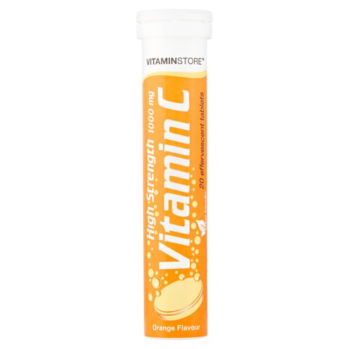 Vitamin Store High Strength Vitamin C Orange Flavour 20 Effervescent Tablets