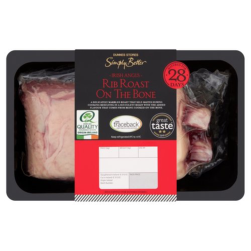 Dunnes Stores Simply Better Irish Angus Rib Roast on the Bone 800g- 1.7kg