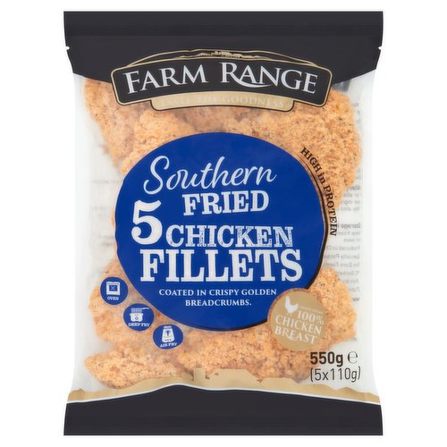 Farm Range Southern Fried Chicken Fillets 5 x 110g (550g)