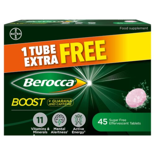 Berocca Boost 1 Tube Extra Free (45's)