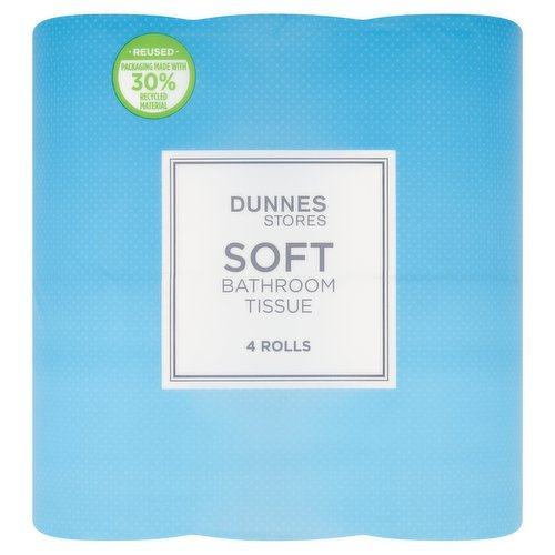 Dunnes Stores Soft Bathroom Tissue 4 Rolls