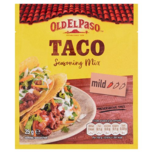 Old El Paso Taco Seasoning Mix 25g