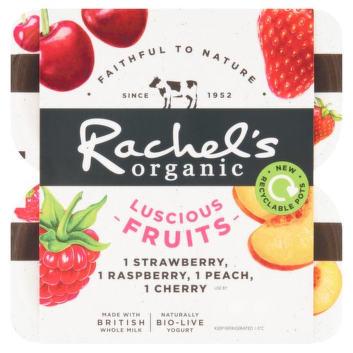 Rachel's Organic Luscious Fruits 4 x 110g