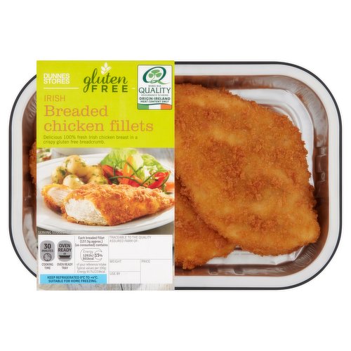 Dunnes Stores Gluten Free Irish Breaded Chicken Fillets