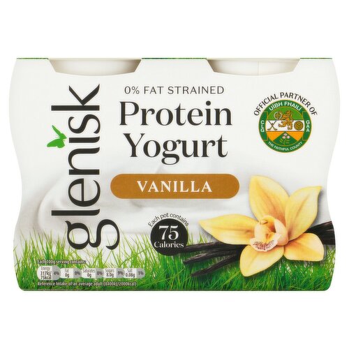 Glenisk Protein Yogurt Vanilla 4 x 100g (400g)