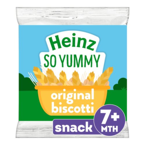 Heinz So Yummy Original Biscotti Baby Food Snacks 7+ Months 60g