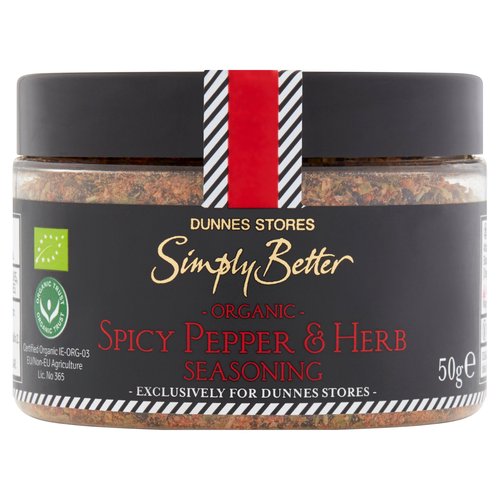 Dunnes Stores Simply Better Organic Spicy Pepper & Herb Seasoning 50g