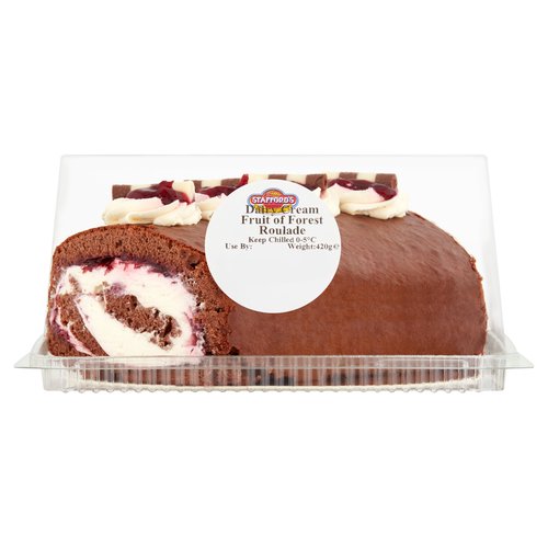 Stafford's Bakeries Dairy Cream Fruit of Forest Roulade 420g