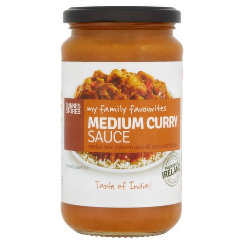 Dunnes Stores My Family Favourites Medium Curry Sauce 475g