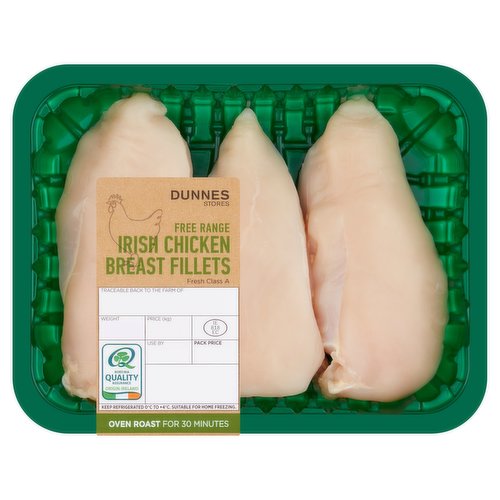 Dunnes Stores Free Range Irish Chicken Breast Fillets 420g