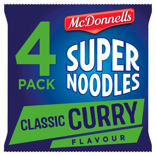 McDonnells Super Noodles Classic Curry Flavour 4 x 85g (340g)