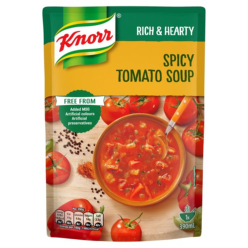 Knorr Rich & Hearty Spicy Tomato Soup 390g