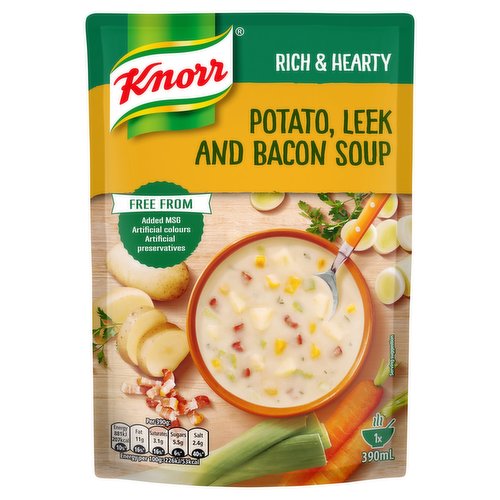 Knorr Rich & Hearty Potato, Leek & Bacon 390g