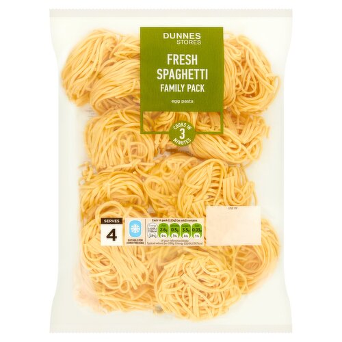 Dunnes Stores Fresh Spaghetti Family Pack Egg Pasta 500g