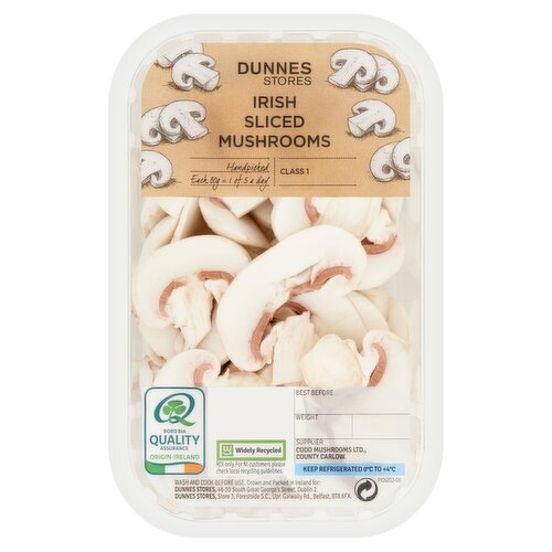 Dunnes Stores Irish Sliced Mushrooms