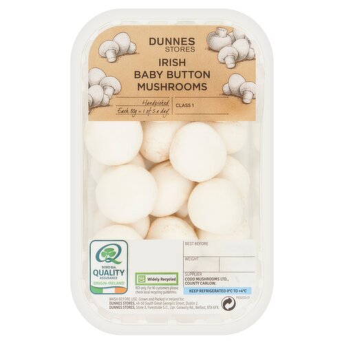 Dunnes Stores Irish Baby Button Mushrooms