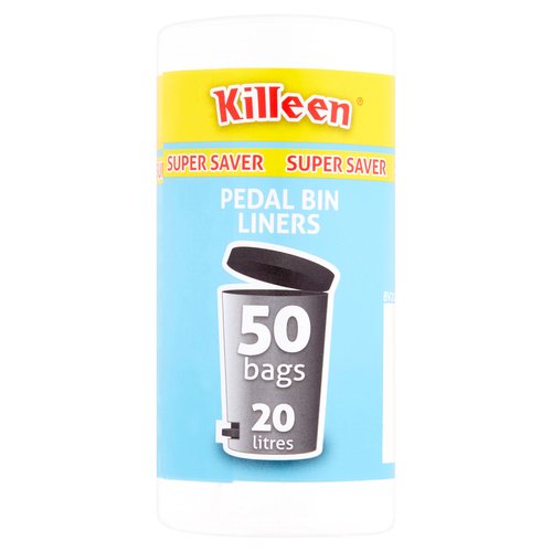 Killeen Super Saver Pedal Bin Liners 50 Bags 20 Litres