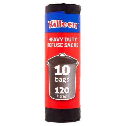 Killeen 10 Heavy Duty Refuse Sacks 120 Litres