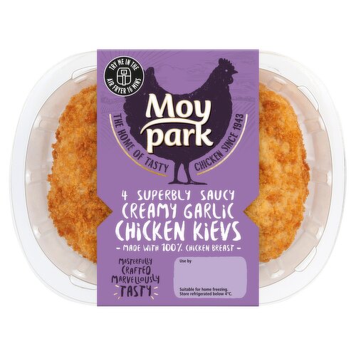 Moy Park Superbly Saucy Creamy Garlic Chicken Kievs 2 x 260g