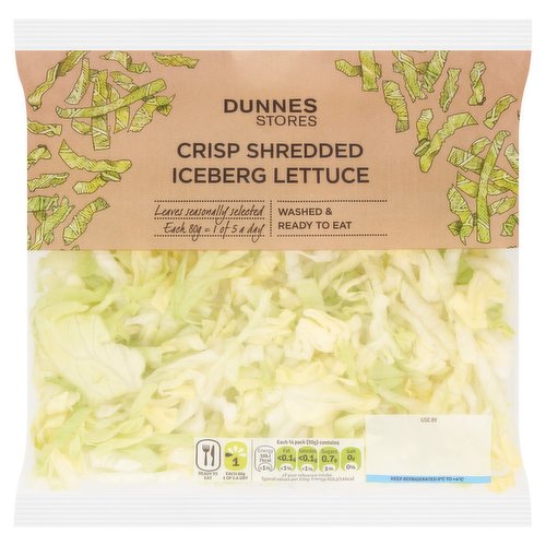 Dunnes Stores Crisp Shredded Iceberg Lettuce 200g